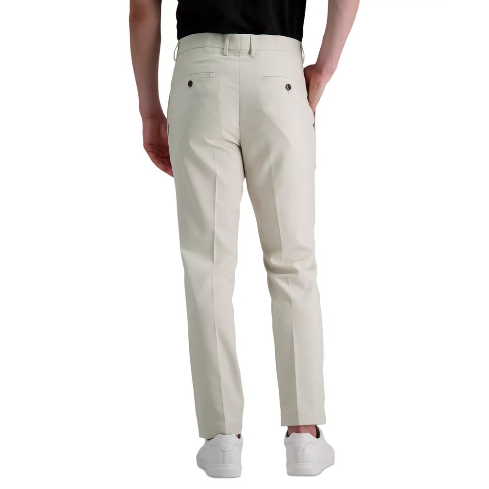 Kenneth Cole Reaction Men Slim-Fit Stretch Off White Dress Pants Size 38W 30L